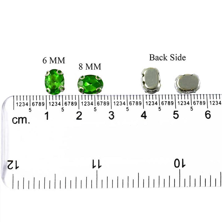 sew on rhinestones in settings