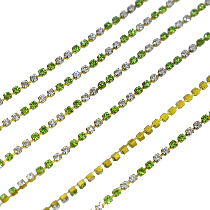 rhinestones cup chain