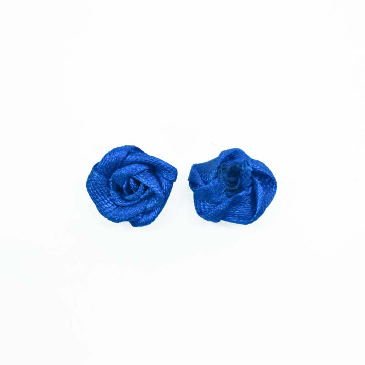 Sky Blue and White color fabric flower for crafting