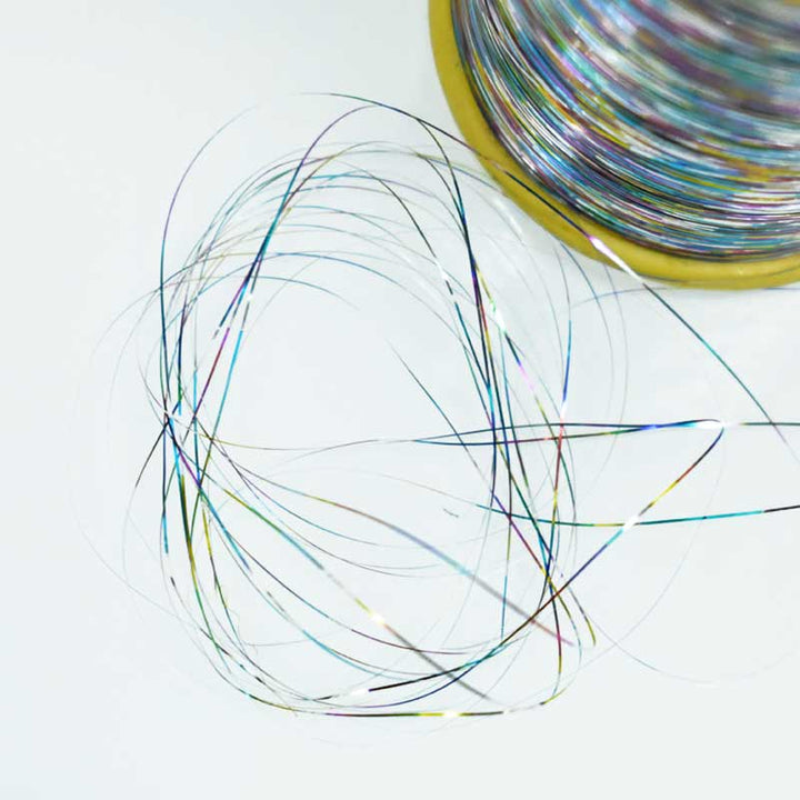 rainbow flat zari thread