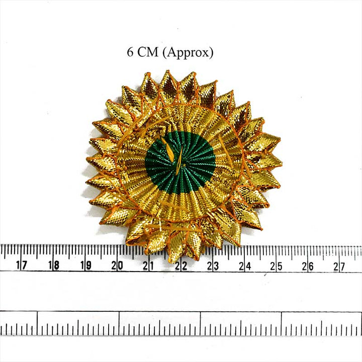  Gold and Green Gota Flower