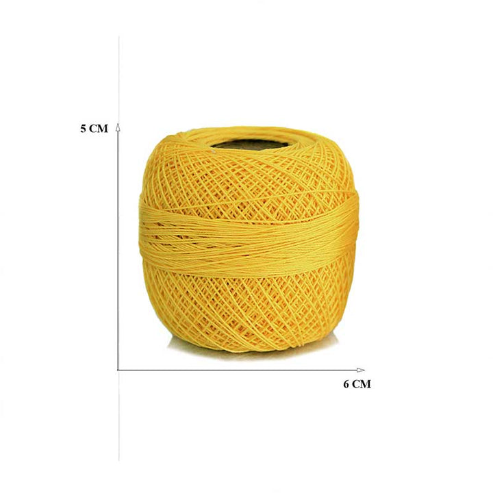 Yellow Color Crochet Cotton for sale