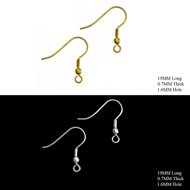 Gold and Silver Color Earring Hooks