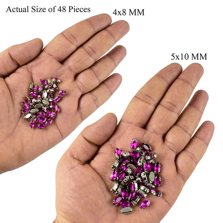 Pink crystals for wedding dress 