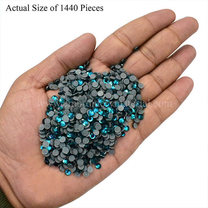  Blue Zircon crystals