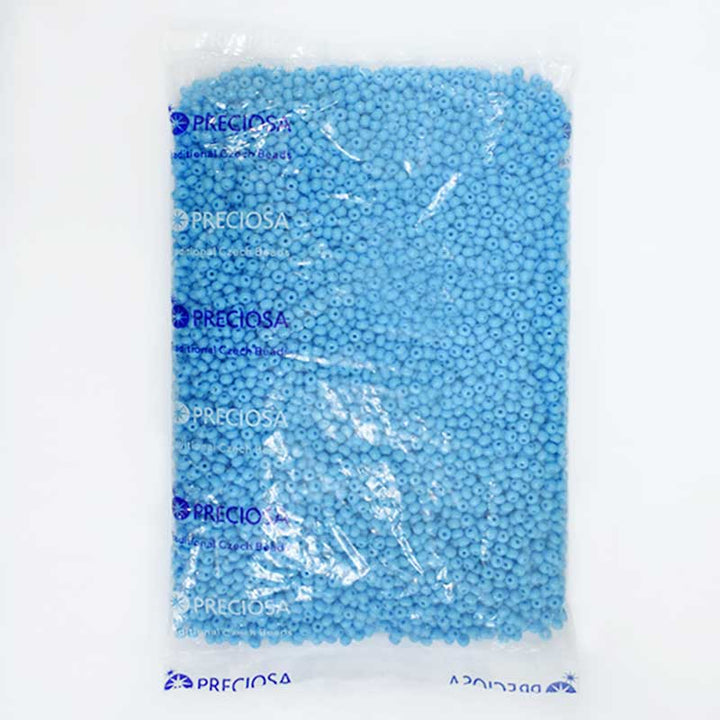 Preciosa Seed Beads in Sky Blue Color