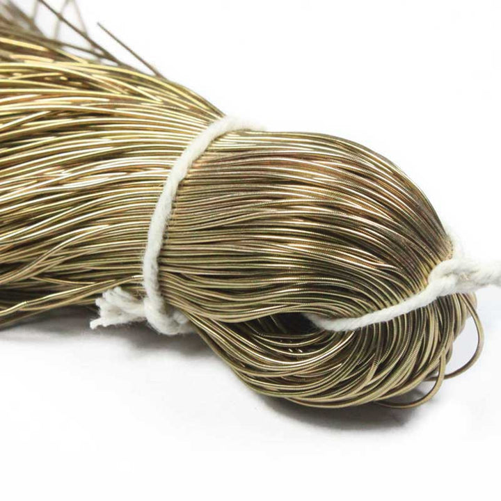 Smooth Dabka/French Wire in Brass Colo