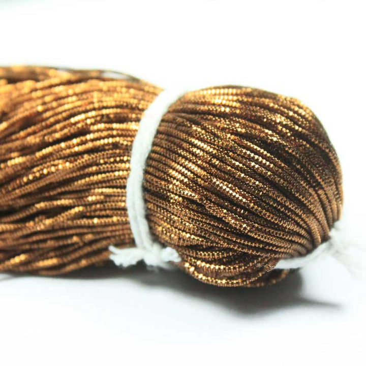 Nakshi/ Bullion Wire in Dark Gold Color)