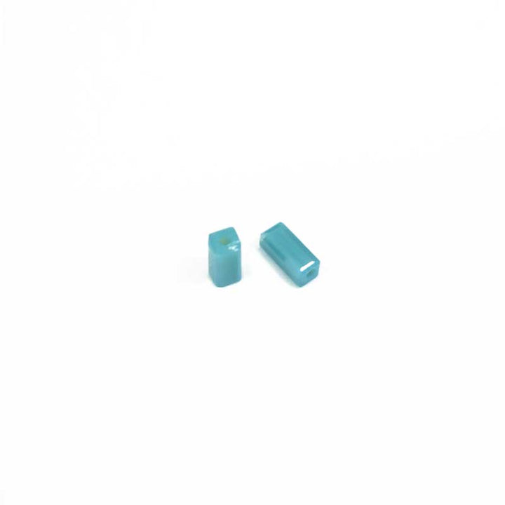  Teal Blue Rectangle spacer beads for stone beads