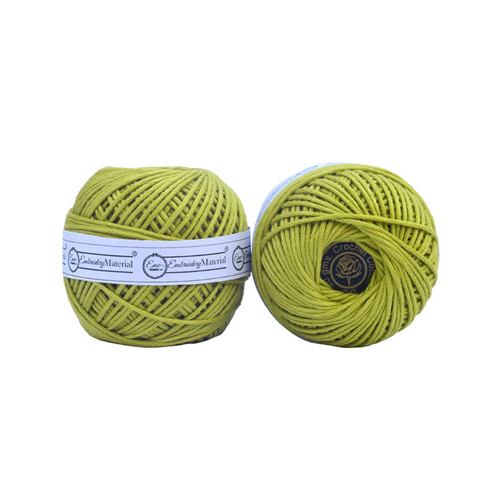 green color cotton thread roll