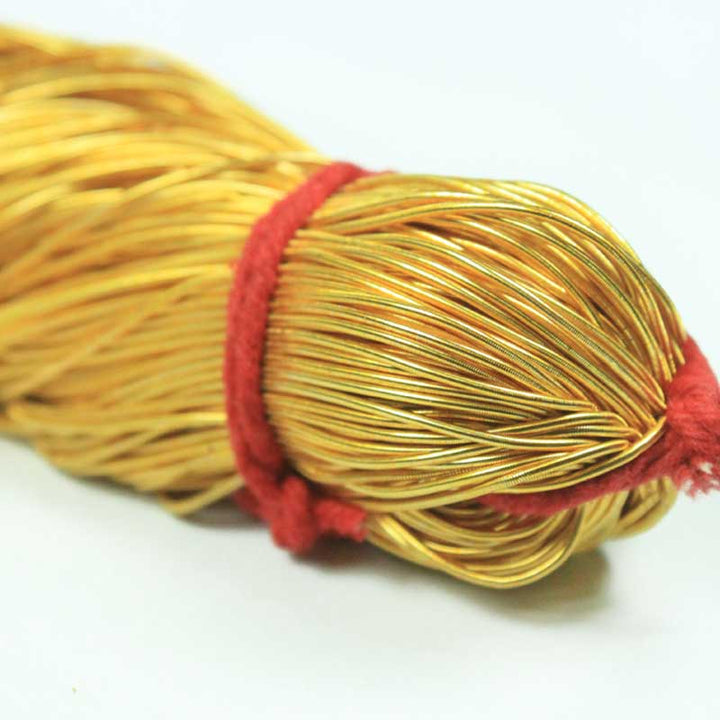 Smooth Dabka/French Wire in Yellow Gold Colo