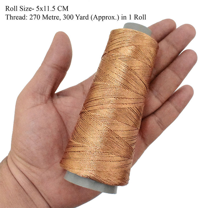 Copper embroidery thread 