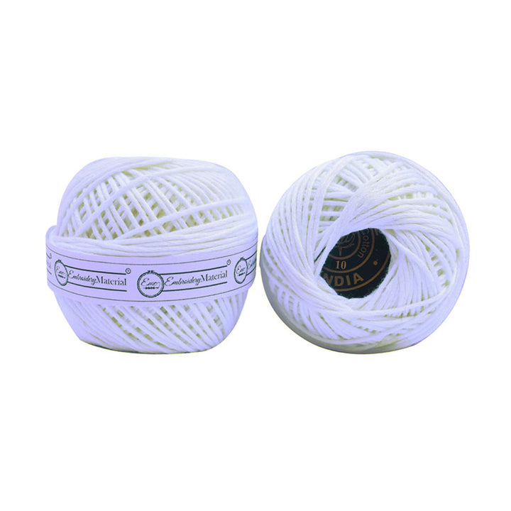 White Color Thread Image White Color Crochet Thread | Thick, Colorfast & Smooth | Buy Online ...