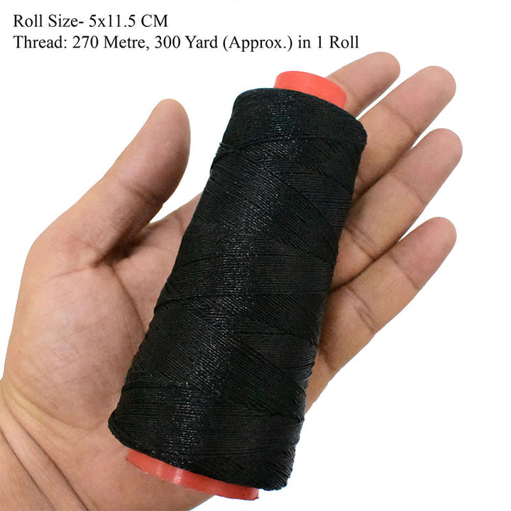 black metal thread spool