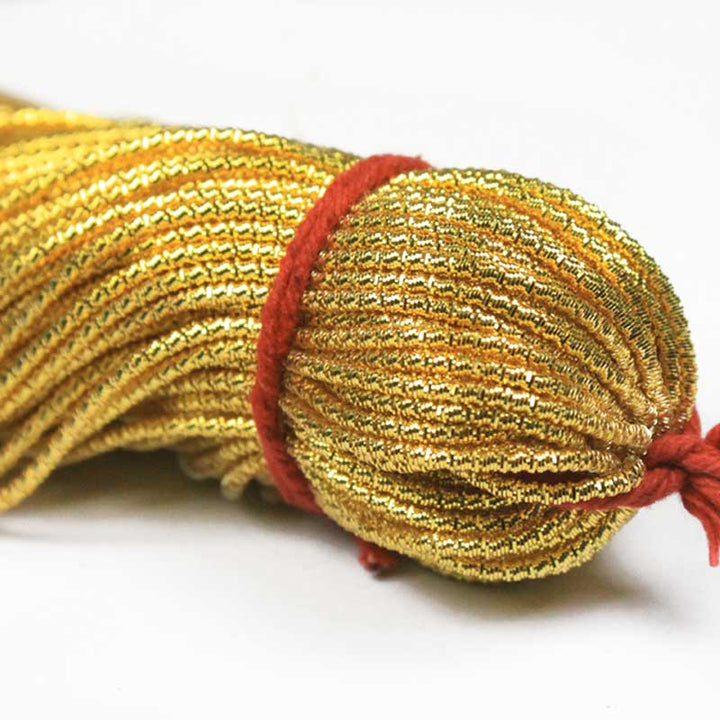 Cut Dabka/French Wire in Yellow Gold Color