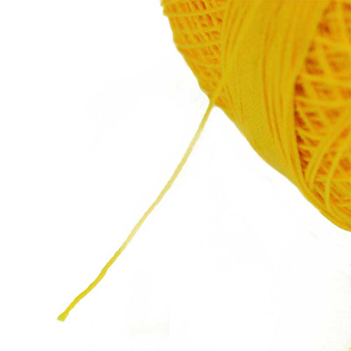 Yellow color crochet cotton wholesale 