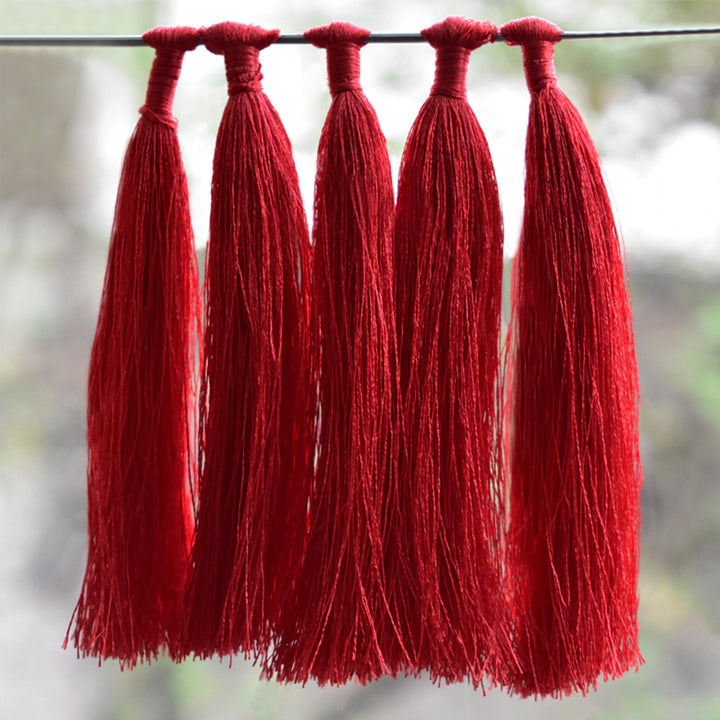 Red color Polyester Tassels