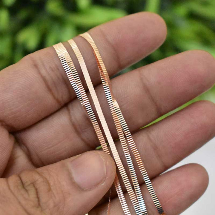 Rose Gold Metal Thread