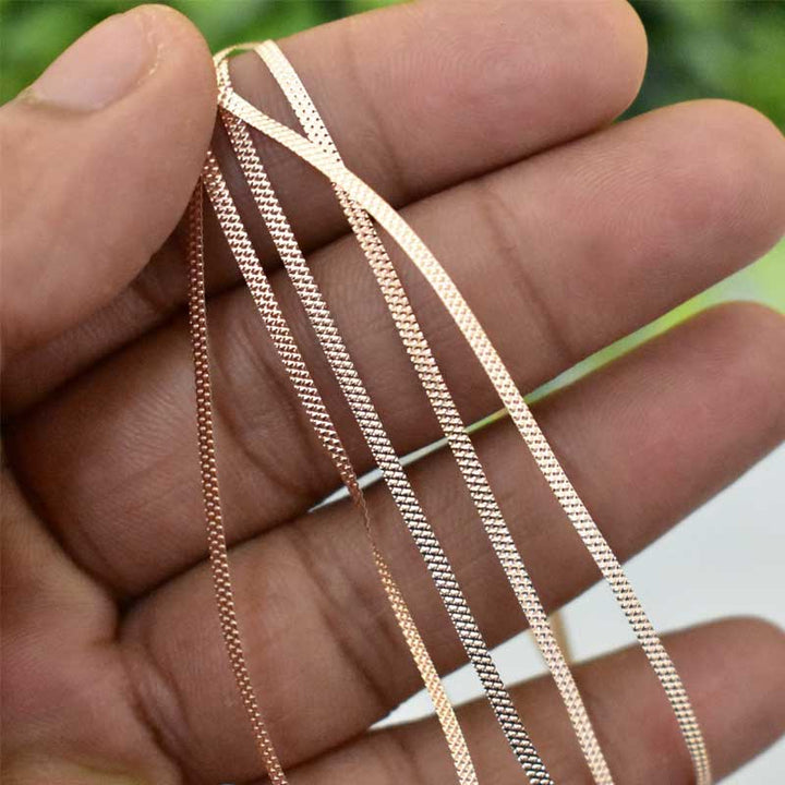 Rose Gold Metal Thread