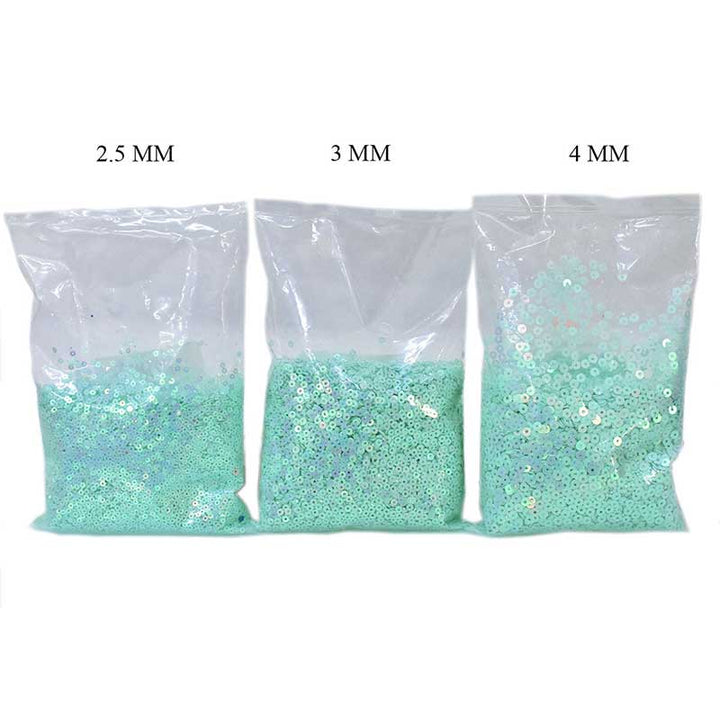 Clearly Aqua Sequins