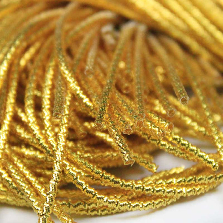 Cut Dabka/French Wire in Yellow Gold Color