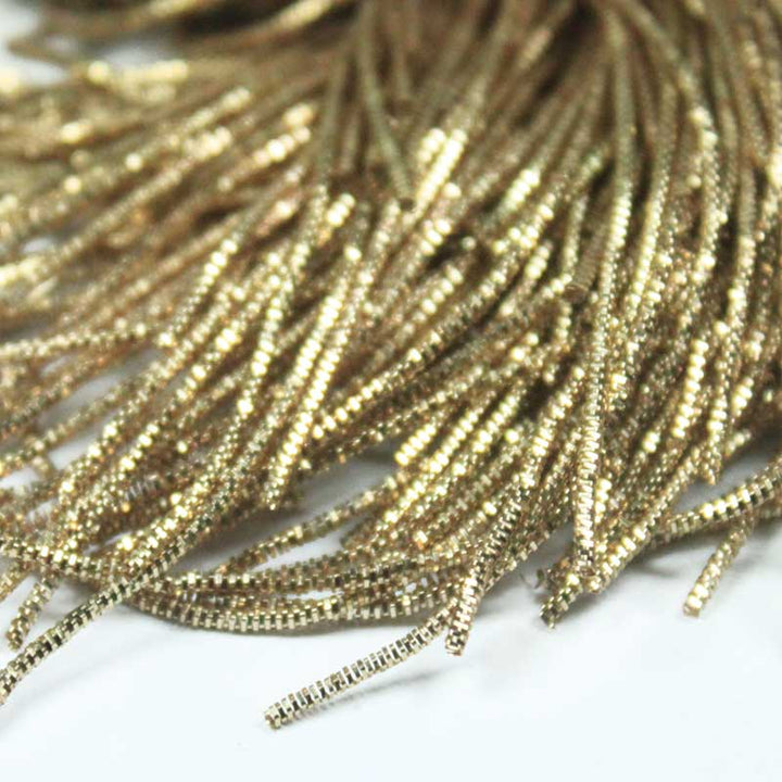 Nakshi/ Bullion Wire in Brown Gold Color