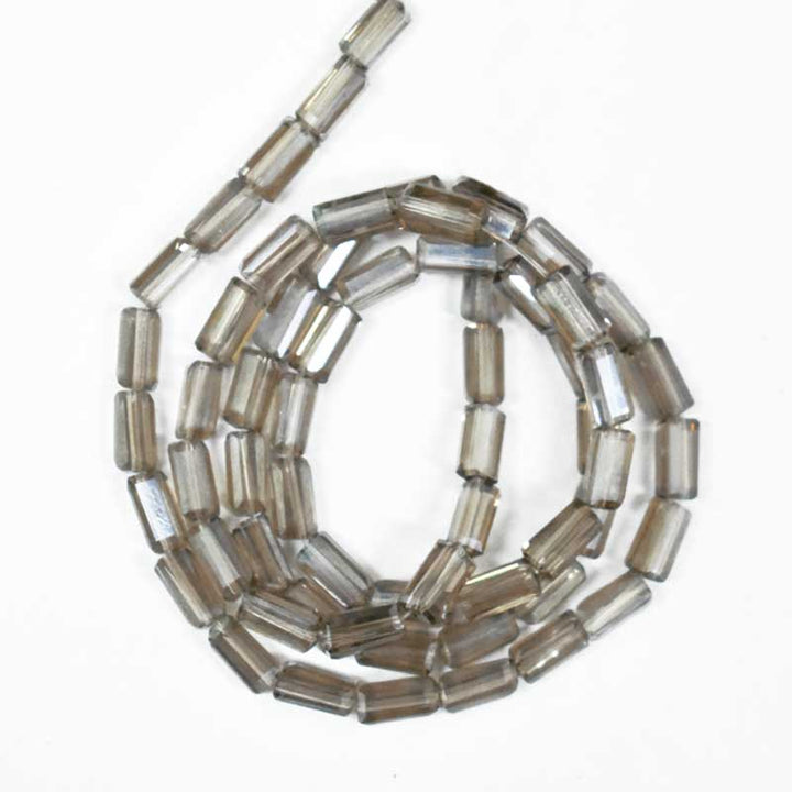  Brown Rectangle Tube Crystal beads for crafting