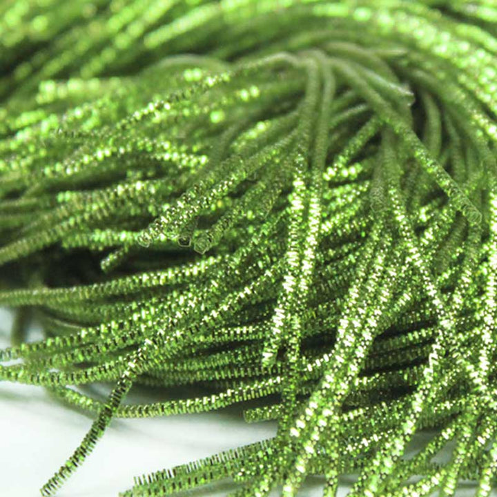 Nakshi/ Bullion Wire in Light Green Color