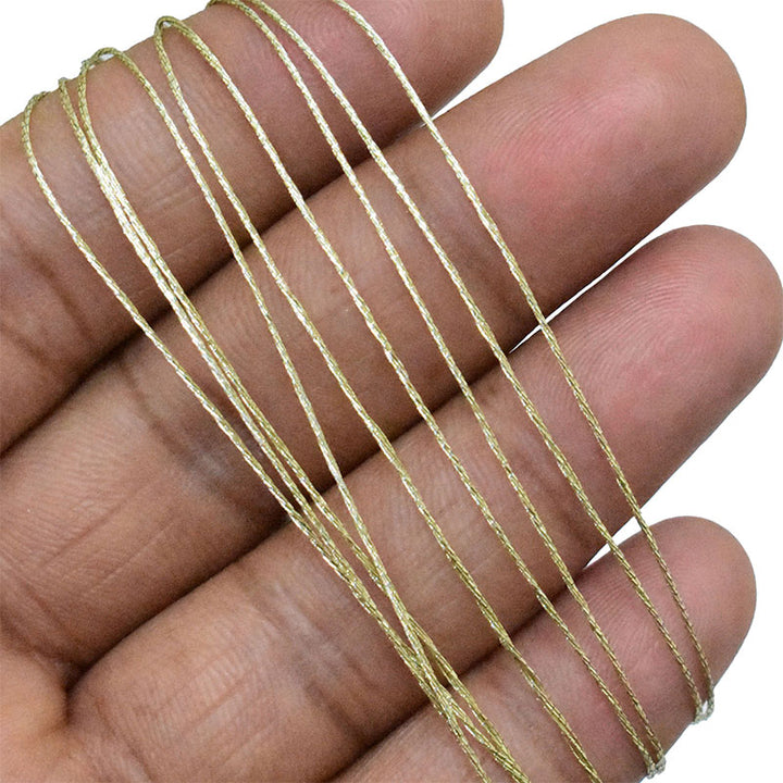 gold zari thread