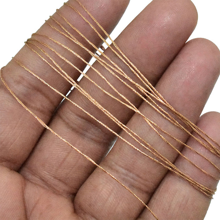 Copper zari thread