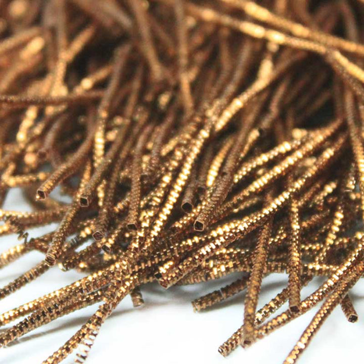 Nakshi/ Bullion Wire in Dark Gold Color)