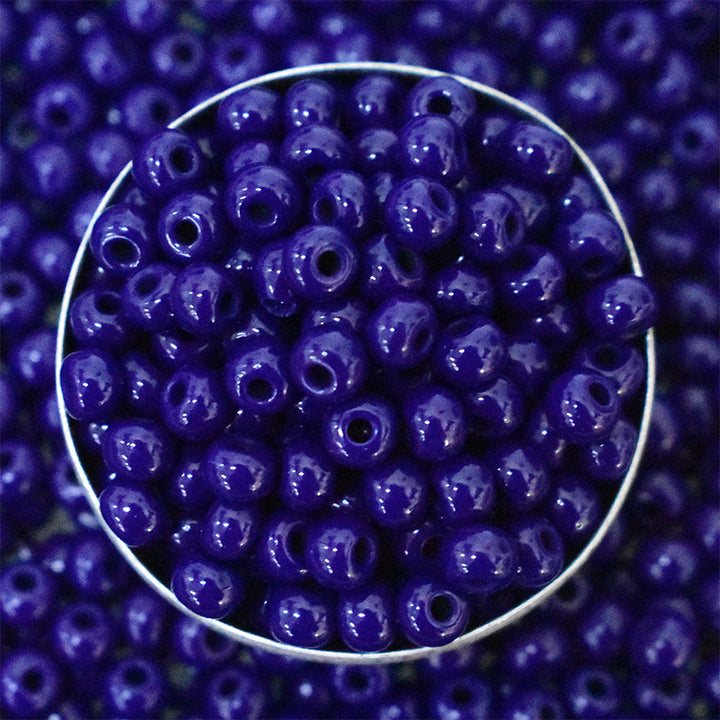 6/0 Preciosa Traditional Czech Beads in Indigo Color