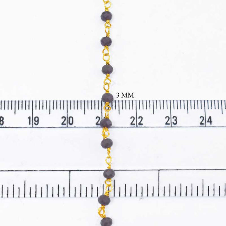 Greyish Purple Color Bead Chain