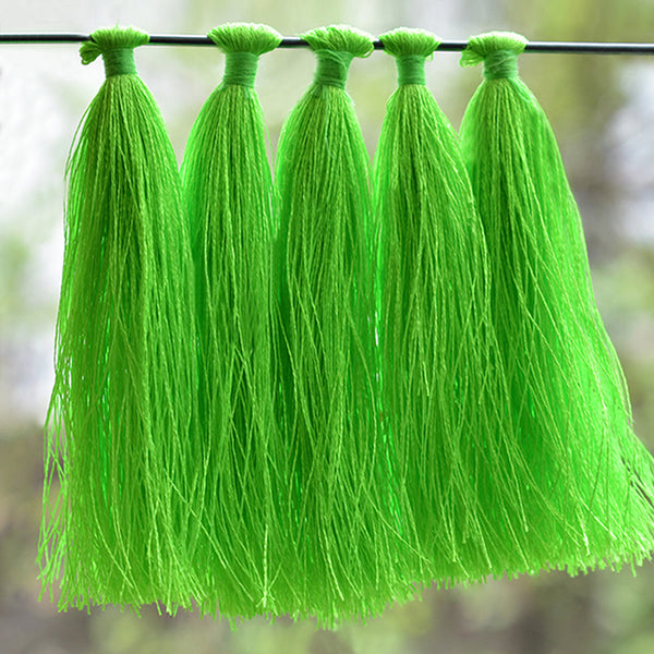 Neon Green color Polyester Tassels