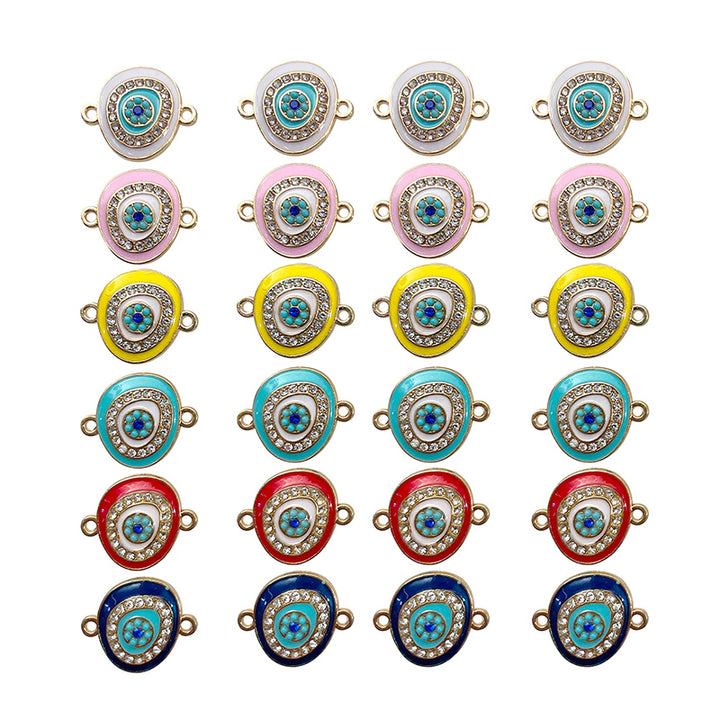 Evil eye connectors in different colors