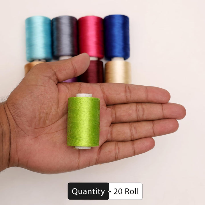 Buy Art Silk thread Combo of 20 Colors online at best prices ...