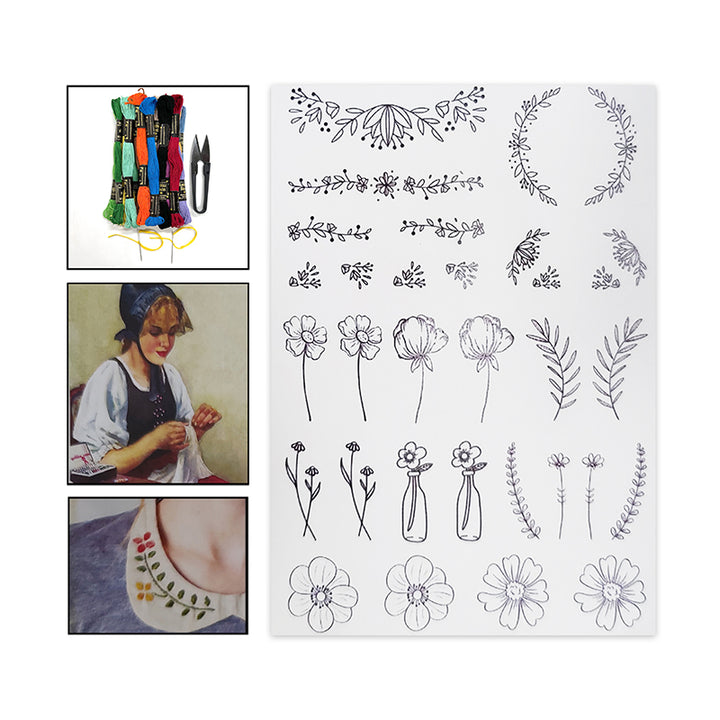 Water-soluble embroidery patches
DIY craft kit for fabrics
Embroidery designs collection
Versatile textile art patches
Personalization accessories
Fashion embellishments
Intricate embroidery motifs
Creative stitching projects
Diverse fabric embell