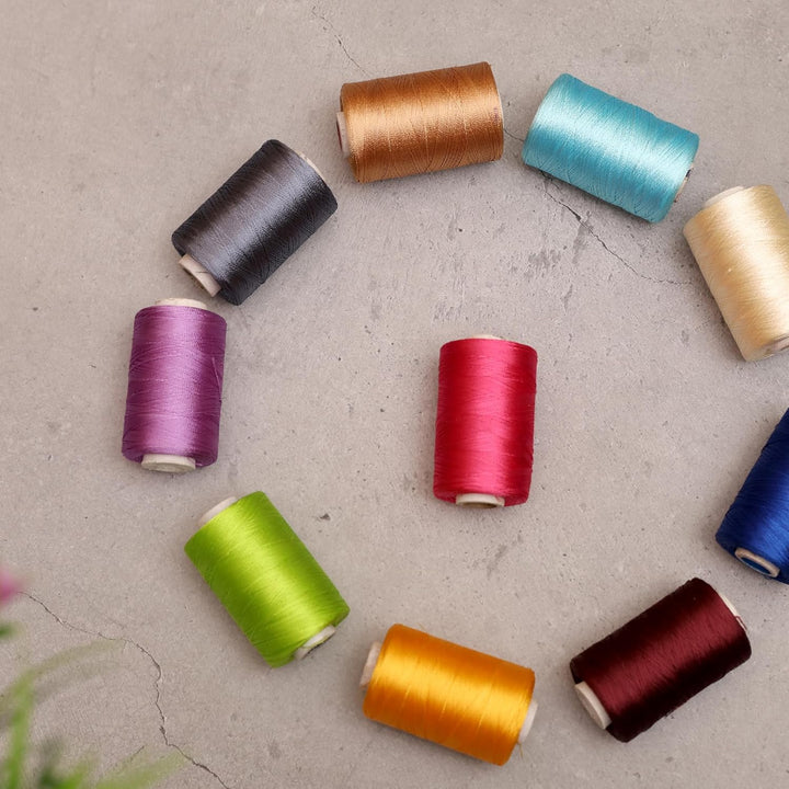 Buy Art Silk thread Combo of 10 Colors online at best prices ...