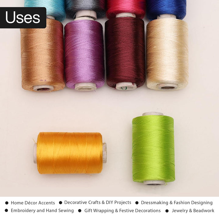 Buy Art Silk thread Combo of 10 Colors online at best prices ...