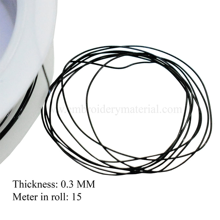 black stringing wire