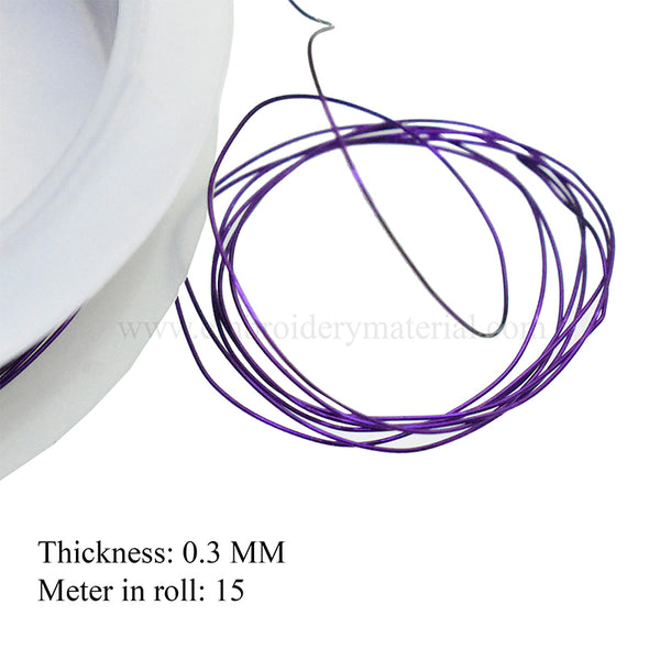 purple beading wires