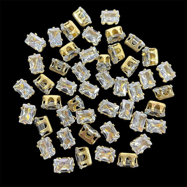 rectangular crown prong 
