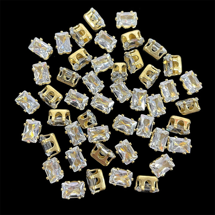 rectangular crown prong 