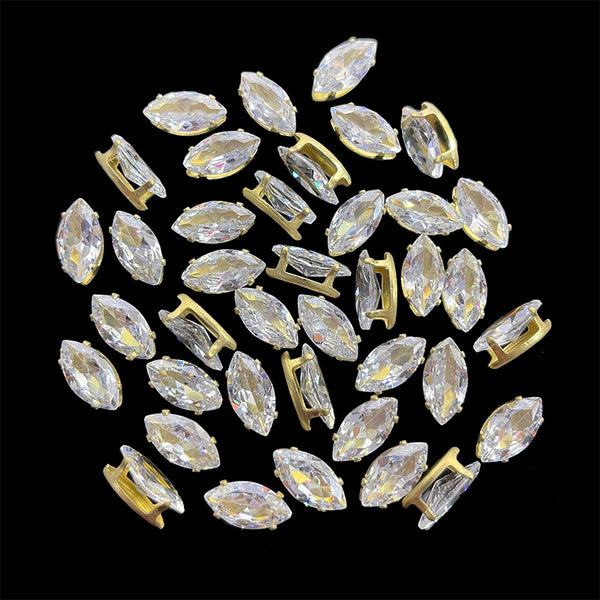 marquise crown prong settings