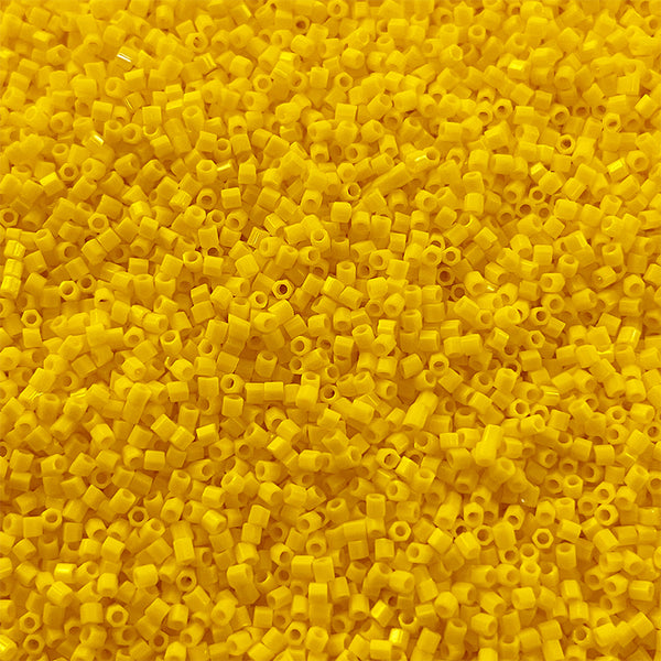 yellow opaque seed beads