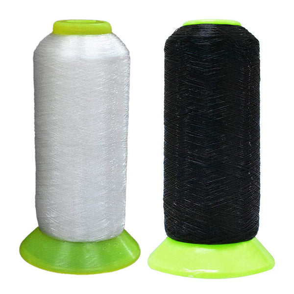 Nylon Thread for Jewellery Making, Beading & Embroidery, Clear & Black Color, 2 Roll