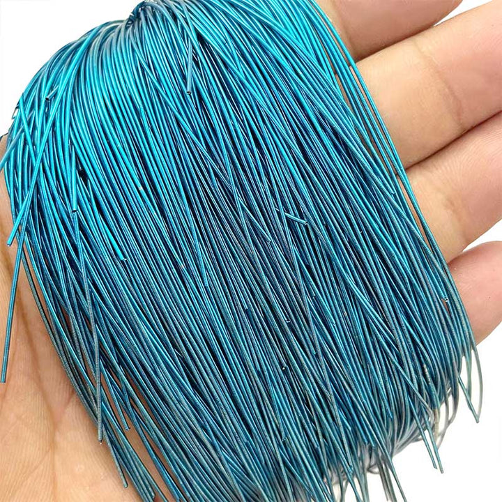 Blue color embroidery wires