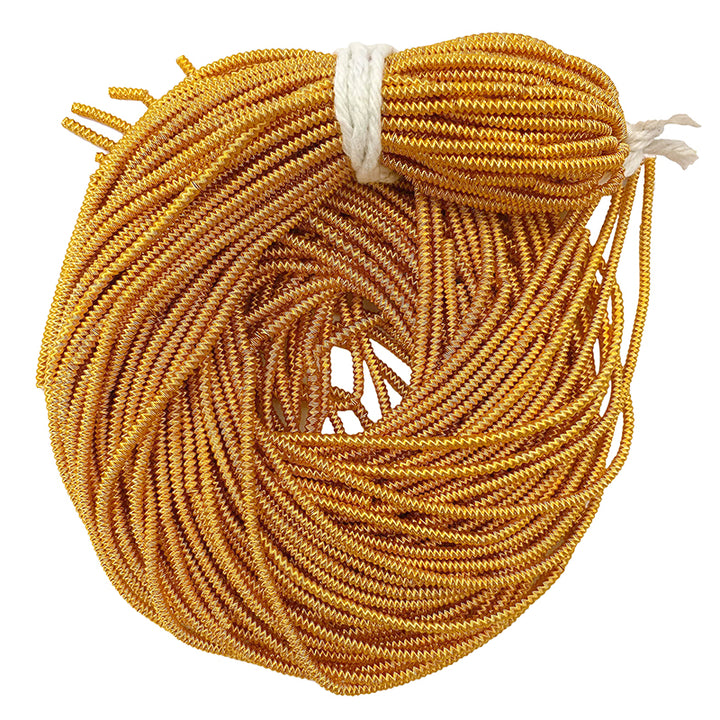 Thick Spiral Saffron Aari 