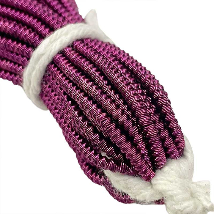 Thick Spiral Plum Goldwork Wires