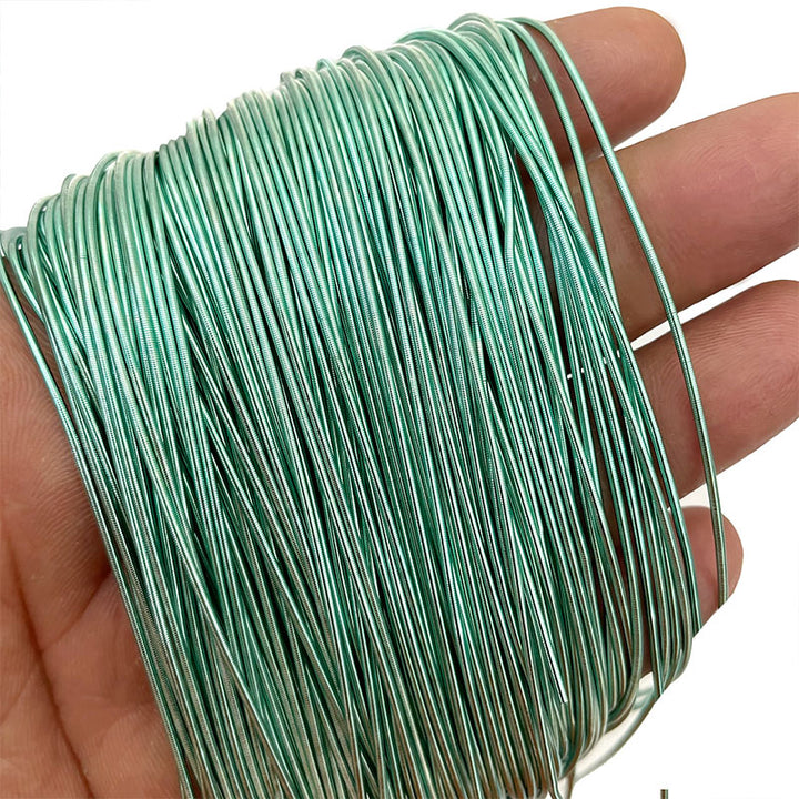 Smooth Purl Wire Tiffany Blue Color